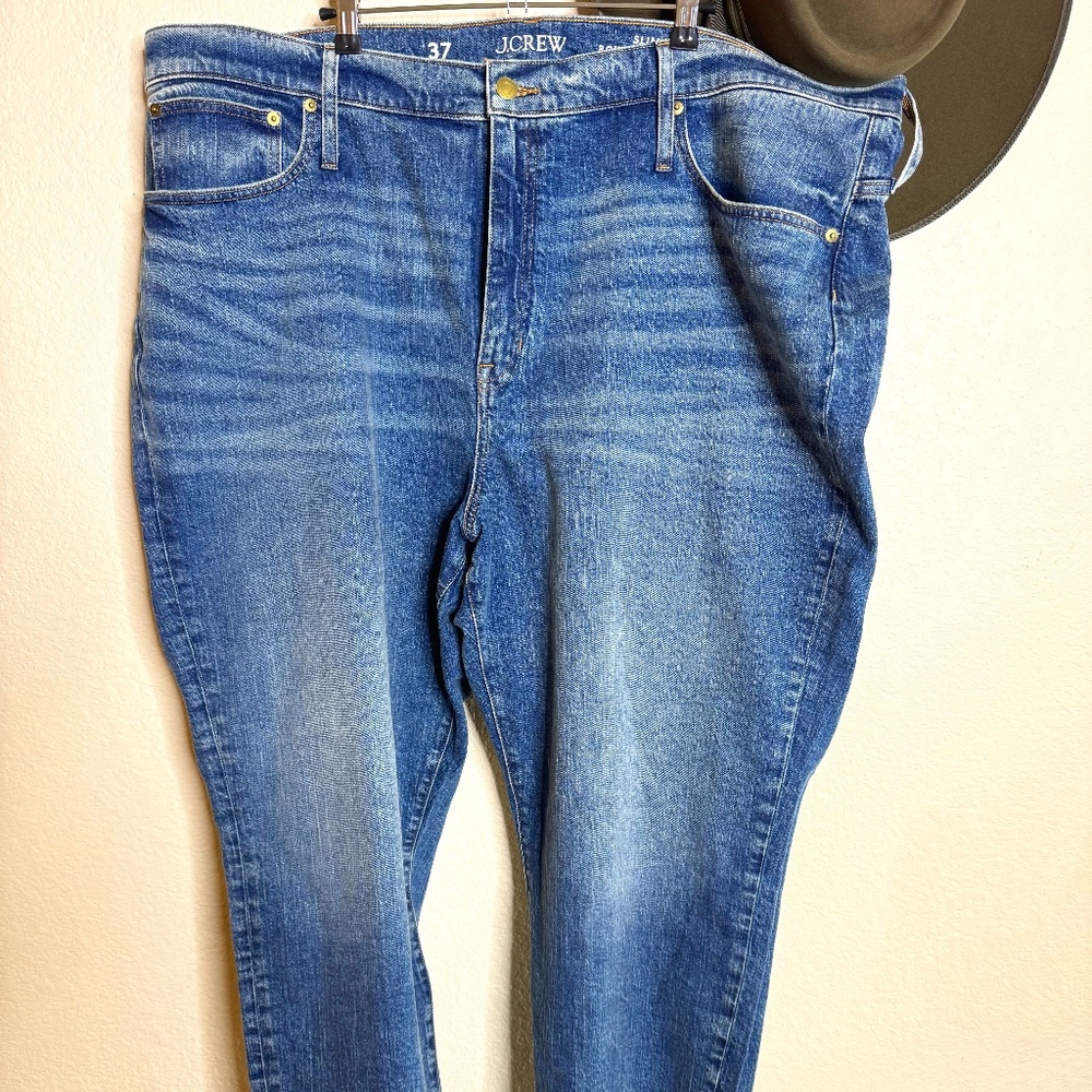 NWT J Crew Women's size 37 slim boyfriend denim